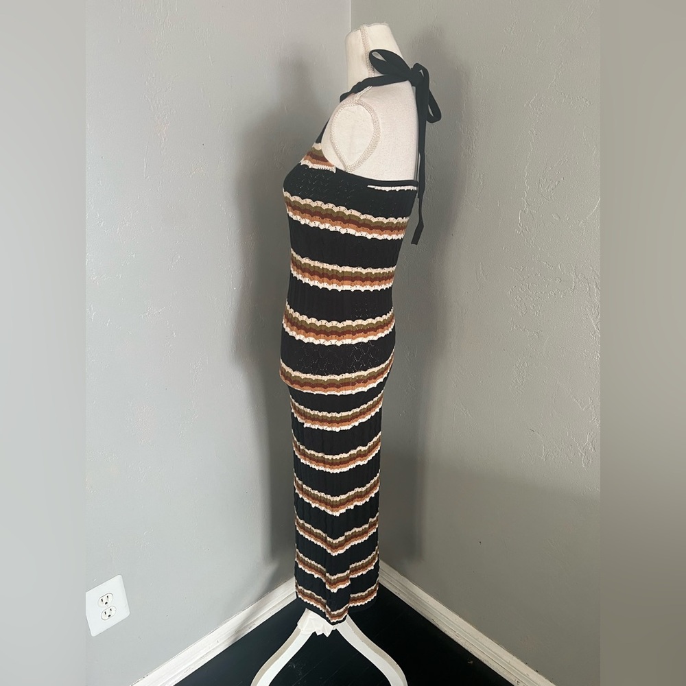The Drop Womens Jayla Sleeveless Crochet Midi Dress size M - Picture 4 of 11